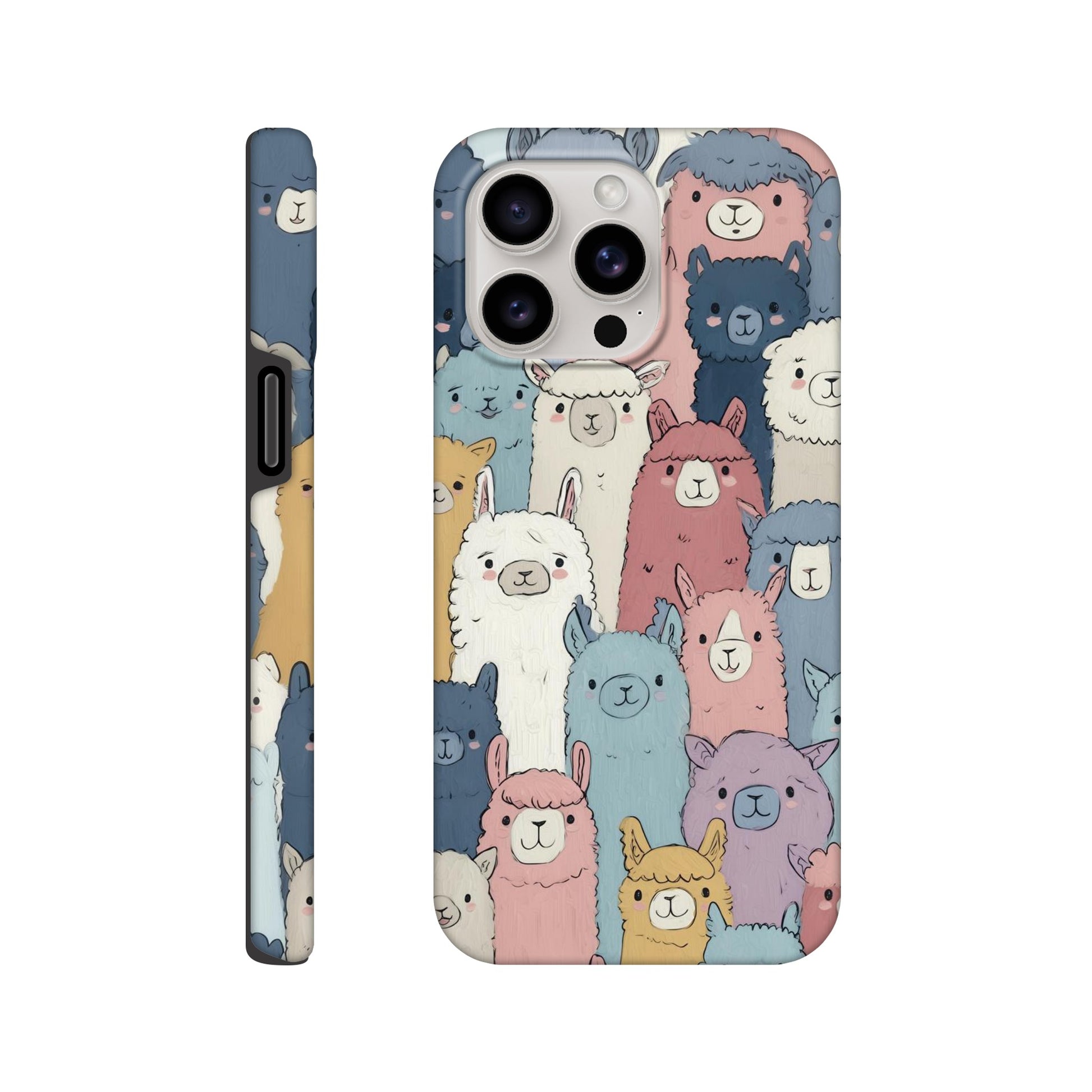 MYSTBIT ART | Alpaca Parade iPhone Case-MYSTBIT ART
