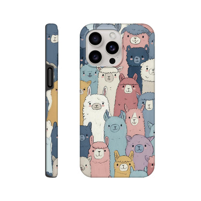 MYSTBIT ART | Alpaca Parade iPhone Case-MYSTBIT ART