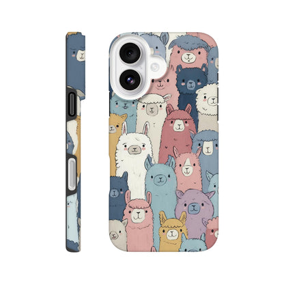 MYSTBIT ART | Alpaca Parade iPhone Case-MYSTBIT ART