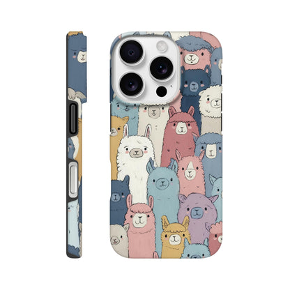 MYSTBIT ART | Alpaca Parade iPhone Case-MYSTBIT ART