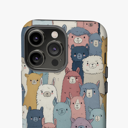 MYSTBIT ART | Alpaca Parade iPhone Case-MYSTBIT ART