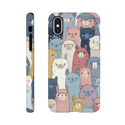 MYSTBIT ART | Alpaca Parade iPhone Case-MYSTBIT ART