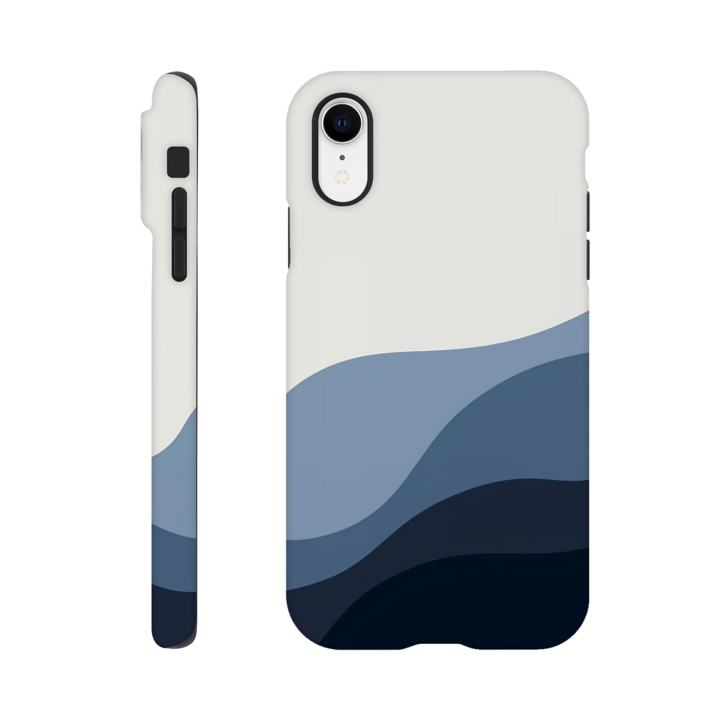 MYSTBIT ART | Blue Layers iPhone Case-MYSTBIT ART