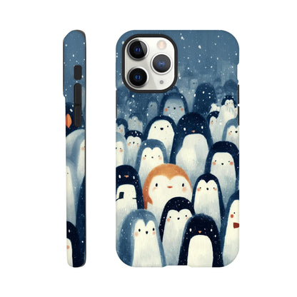 MYSTBIT ART | Chilling Penguin Club iPhone Case-MYSTBIT ART