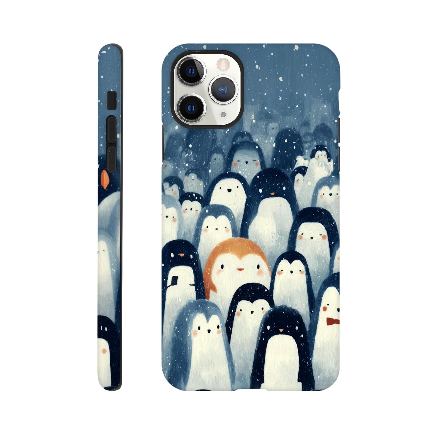 MYSTBIT ART | Chilling Penguin Club iPhone Case-MYSTBIT ART