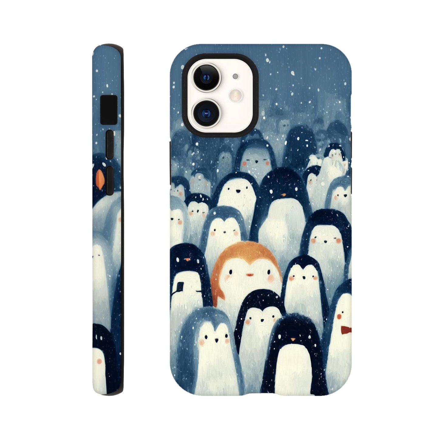 MYSTBIT ART | Chilling Penguin Club iPhone Case-MYSTBIT ART