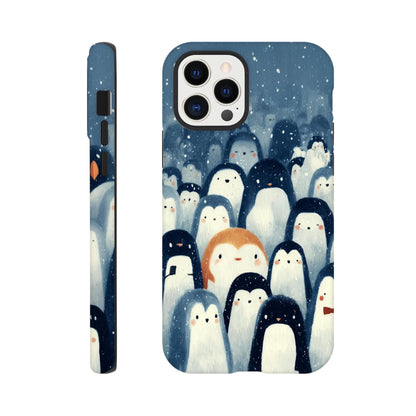 MYSTBIT ART | Chilling Penguin Club iPhone Case-MYSTBIT ART