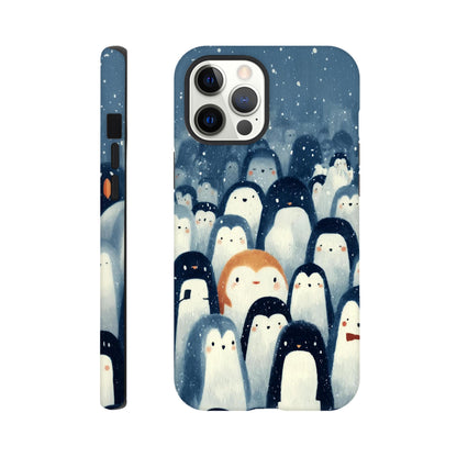 MYSTBIT ART | Chilling Penguin Club iPhone Case-MYSTBIT ART