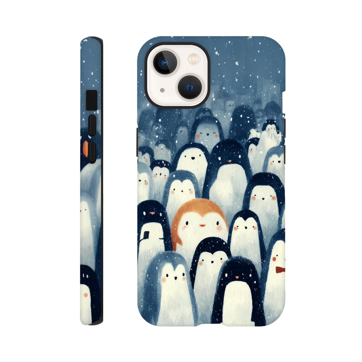 MYSTBIT ART | Chilling Penguin Club iPhone Case-MYSTBIT ART