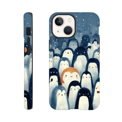 MYSTBIT ART | Chilling Penguin Club iPhone Case-MYSTBIT ART