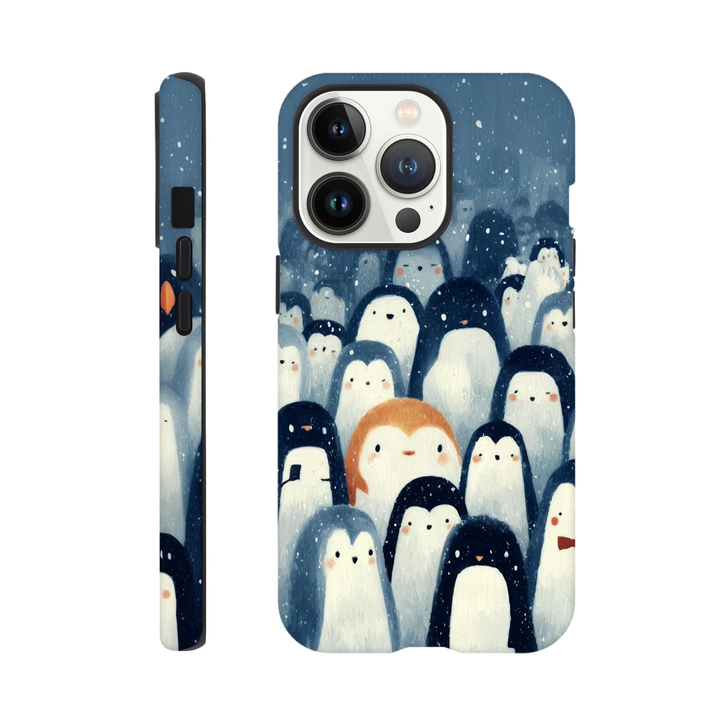 MYSTBIT ART | Chilling Penguin Club iPhone Case-MYSTBIT ART