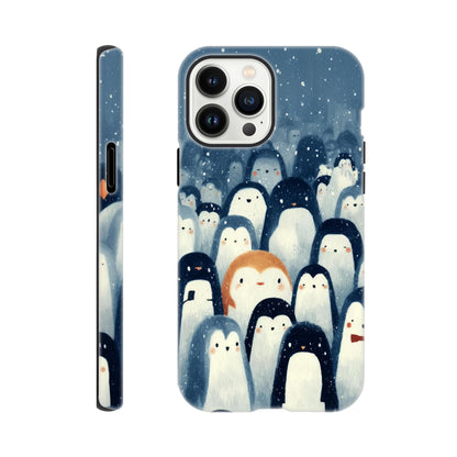 MYSTBIT ART | Chilling Penguin Club iPhone Case-MYSTBIT ART