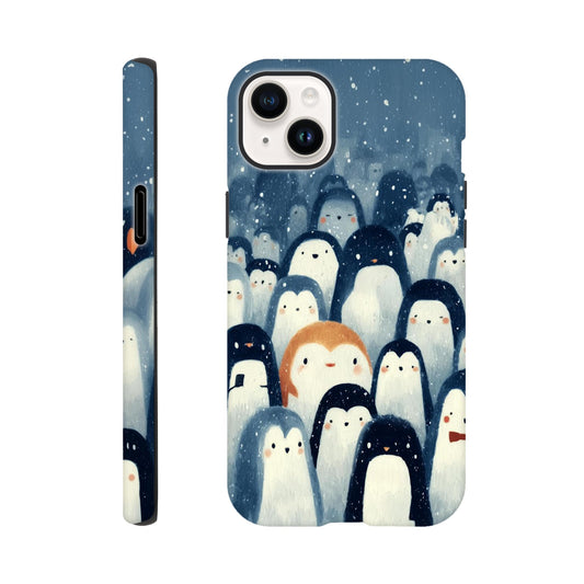 MYSTBIT ART | Chilling Penguin Club iPhone Case-MYSTBIT ART