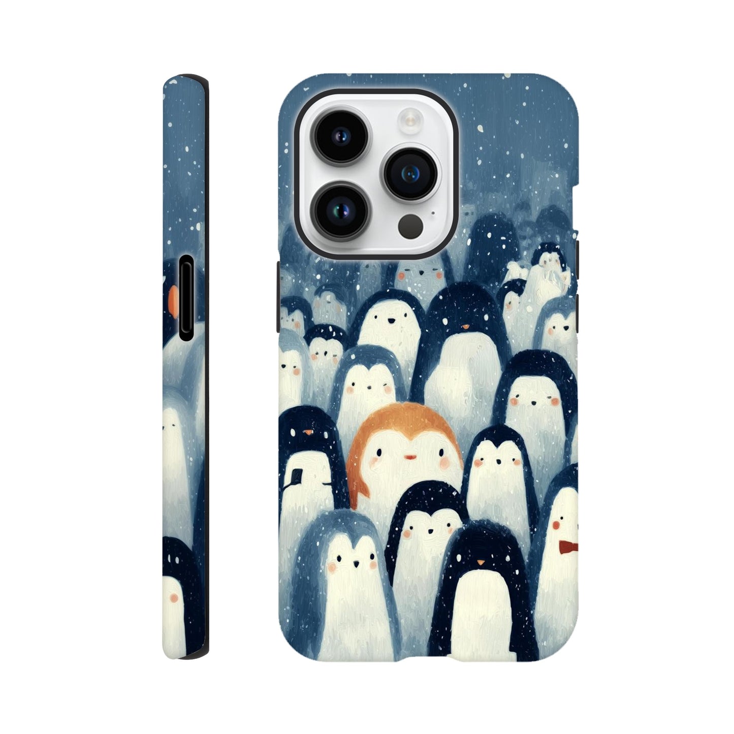 MYSTBIT ART | Chilling Penguin Club iPhone Case-MYSTBIT ART