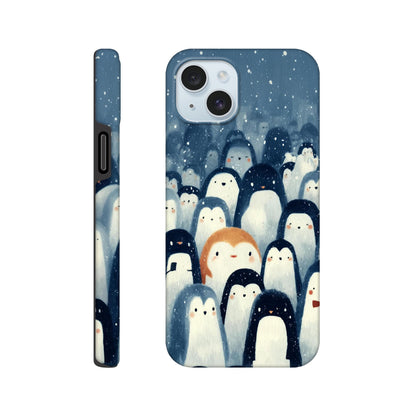 MYSTBIT ART | Chilling Penguin Club iPhone Case-MYSTBIT ART
