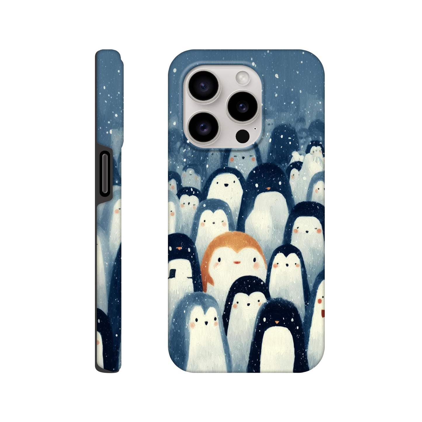 MYSTBIT ART | Chilling Penguin Club iPhone Case-MYSTBIT ART