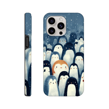 MYSTBIT ART | Chilling Penguin Club iPhone Case-MYSTBIT ART