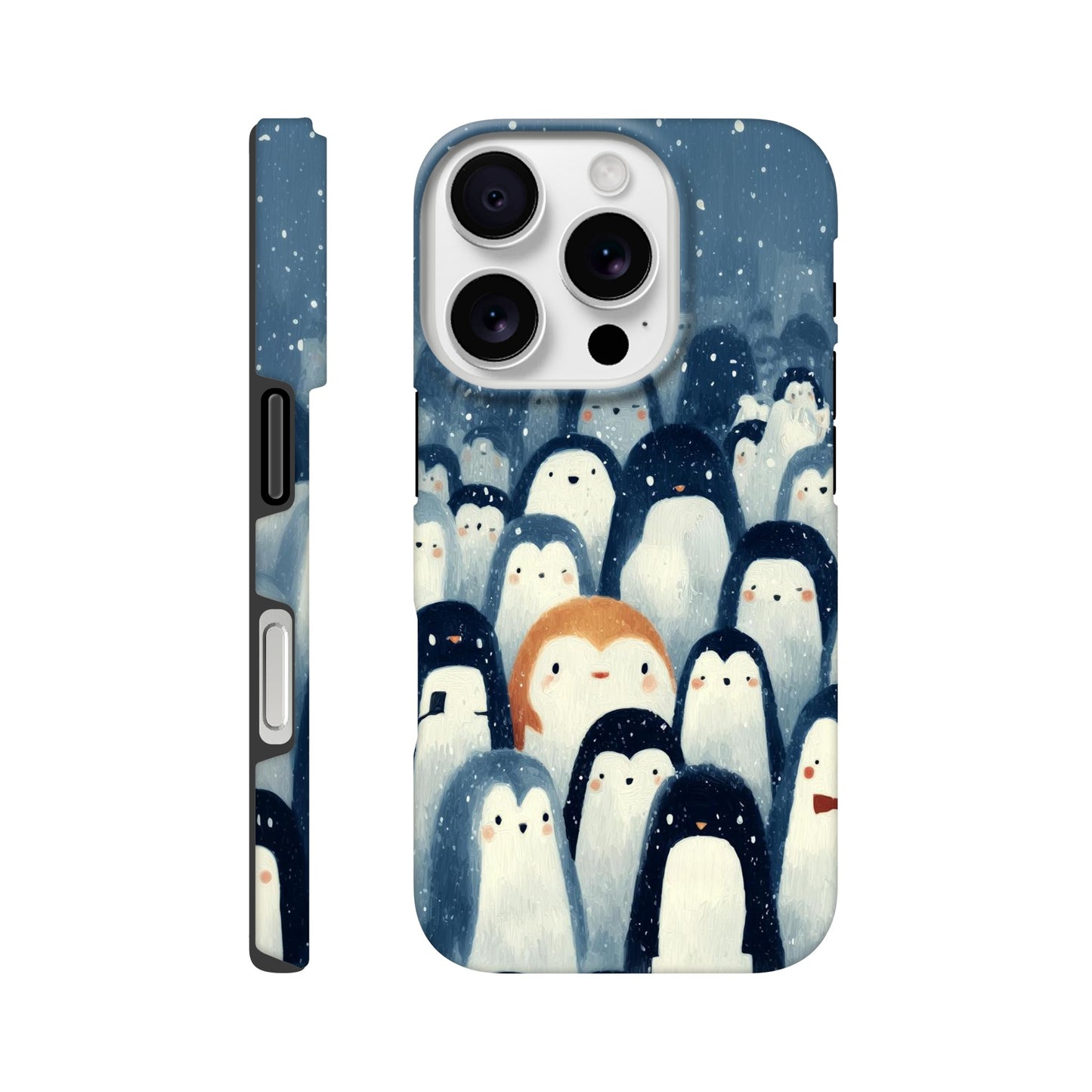 MYSTBIT ART | Chilling Penguin Club iPhone Case-MYSTBIT ART