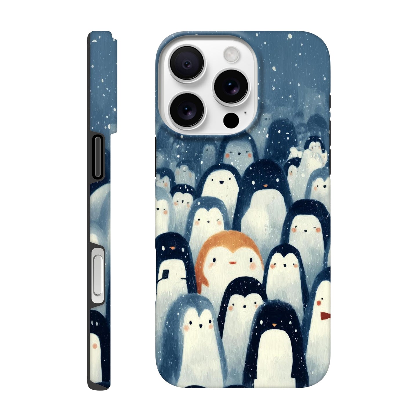 MYSTBIT ART | Chilling Penguin Club iPhone Case-MYSTBIT ART