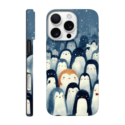 MYSTBIT ART | Chilling Penguin Club iPhone Case-MYSTBIT ART