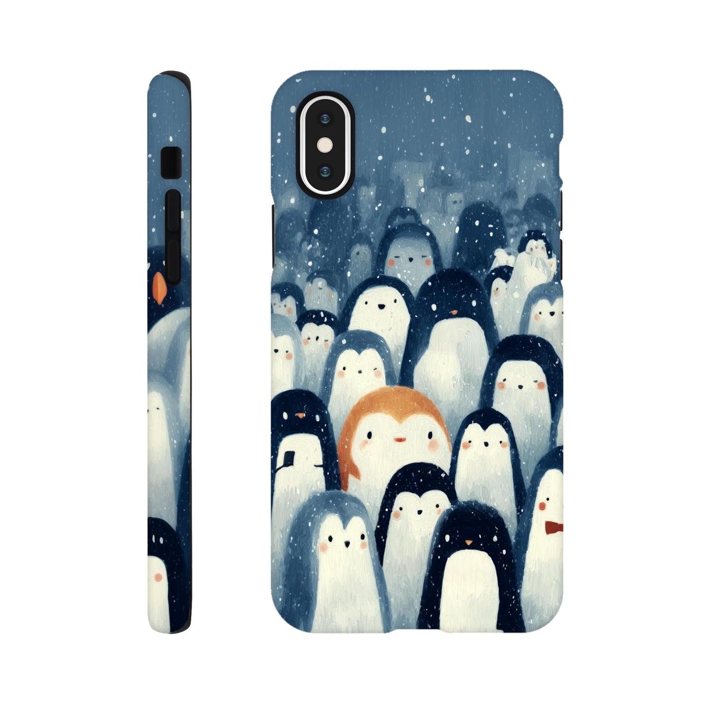 MYSTBIT ART | Chilling Penguin Club iPhone Case-MYSTBIT ART