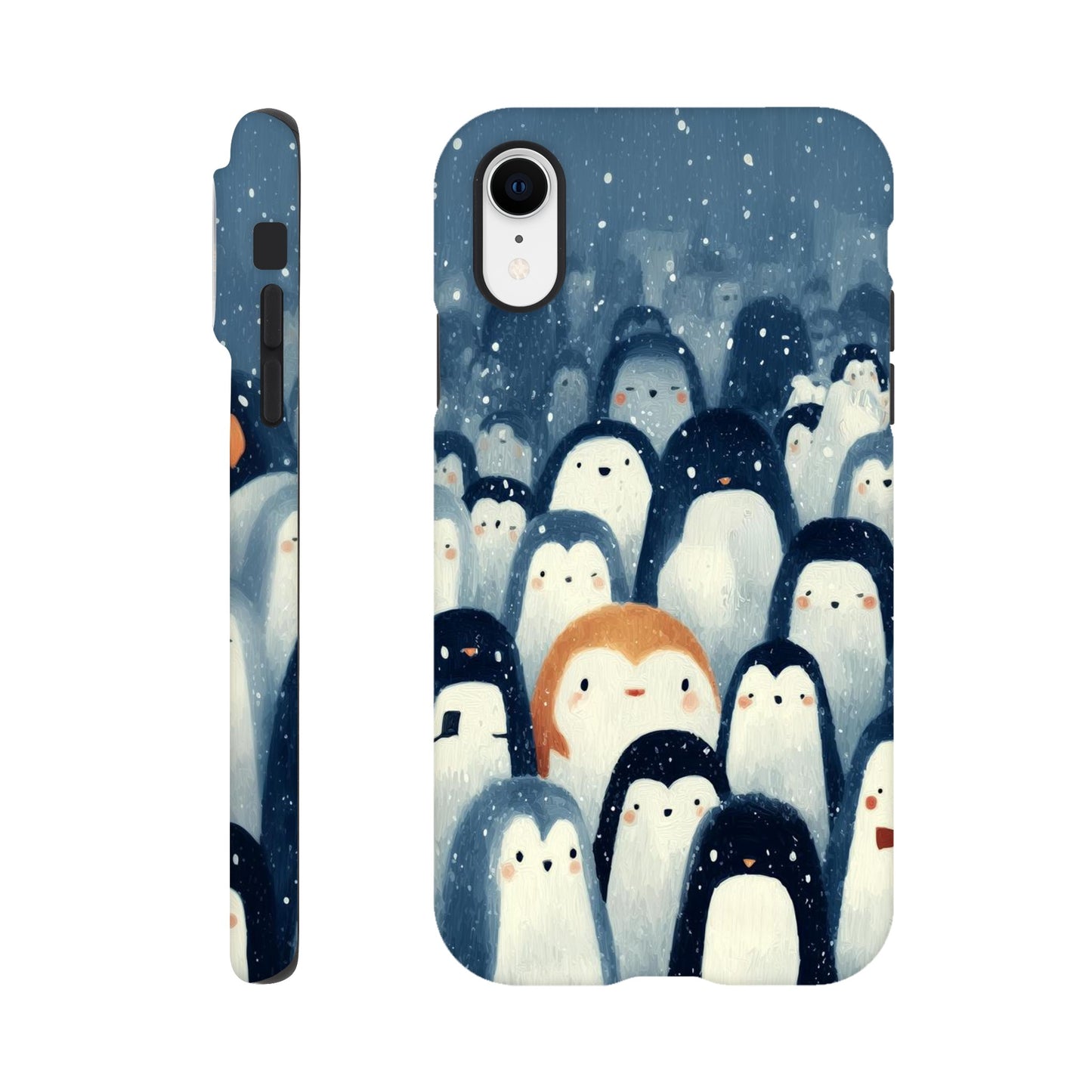 MYSTBIT ART | Chilling Penguin Club iPhone Case-MYSTBIT ART