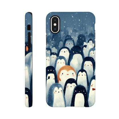 MYSTBIT ART | Chilling Penguin Club iPhone Case-MYSTBIT ART