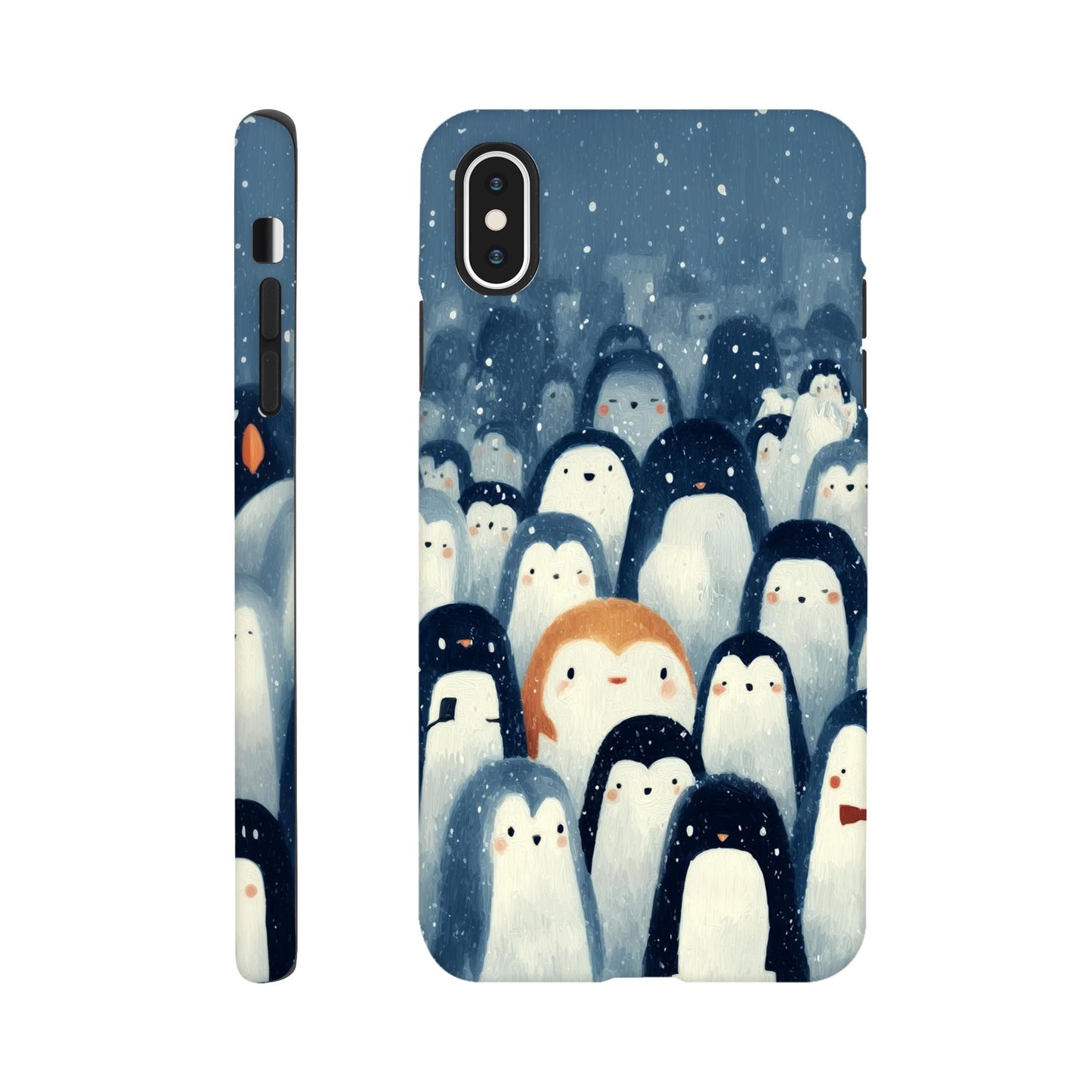 MYSTBIT ART | Chilling Penguin Club iPhone Case-MYSTBIT ART