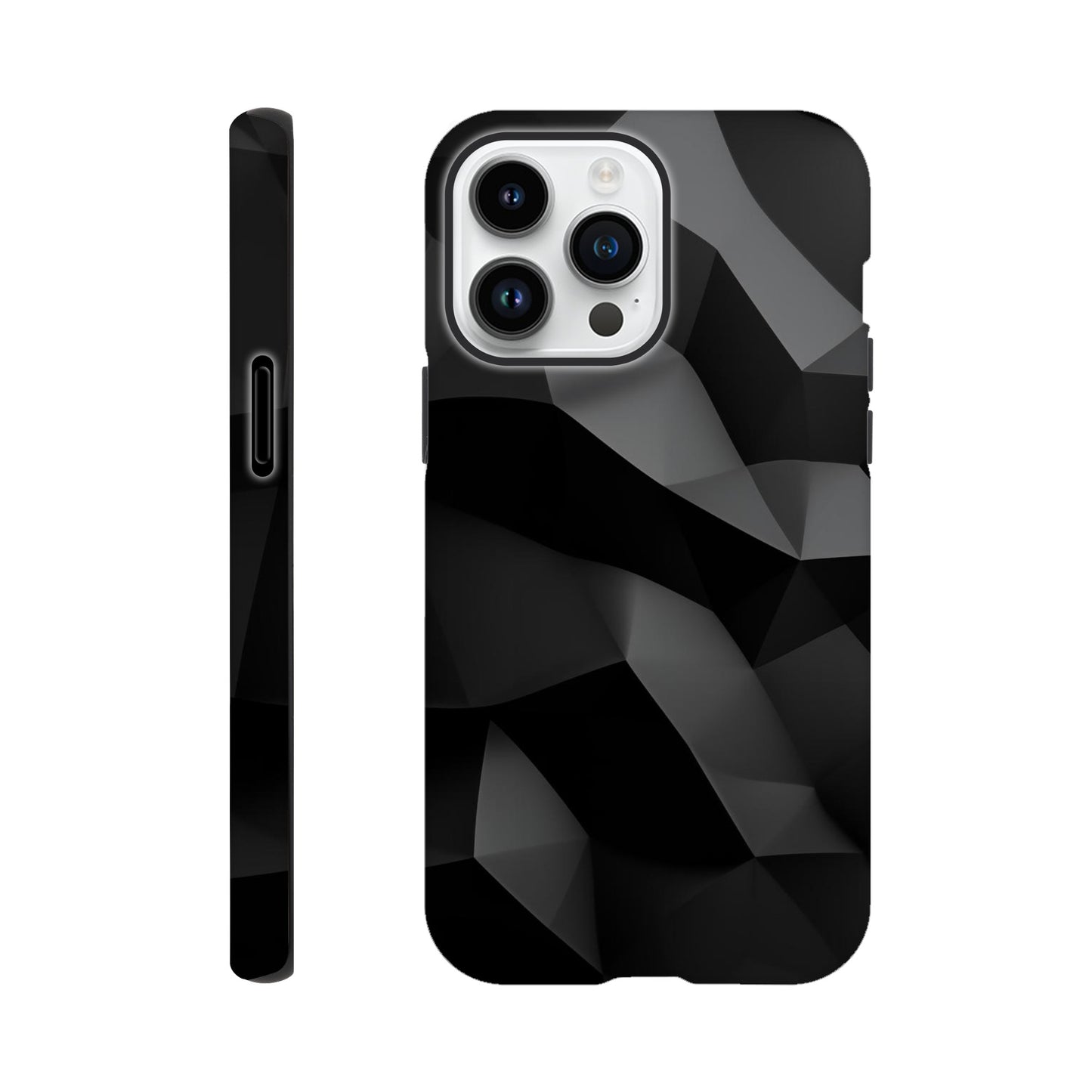 MYSTBIT ART | Folded Darkness iPhone Case-MYSTBIT ART