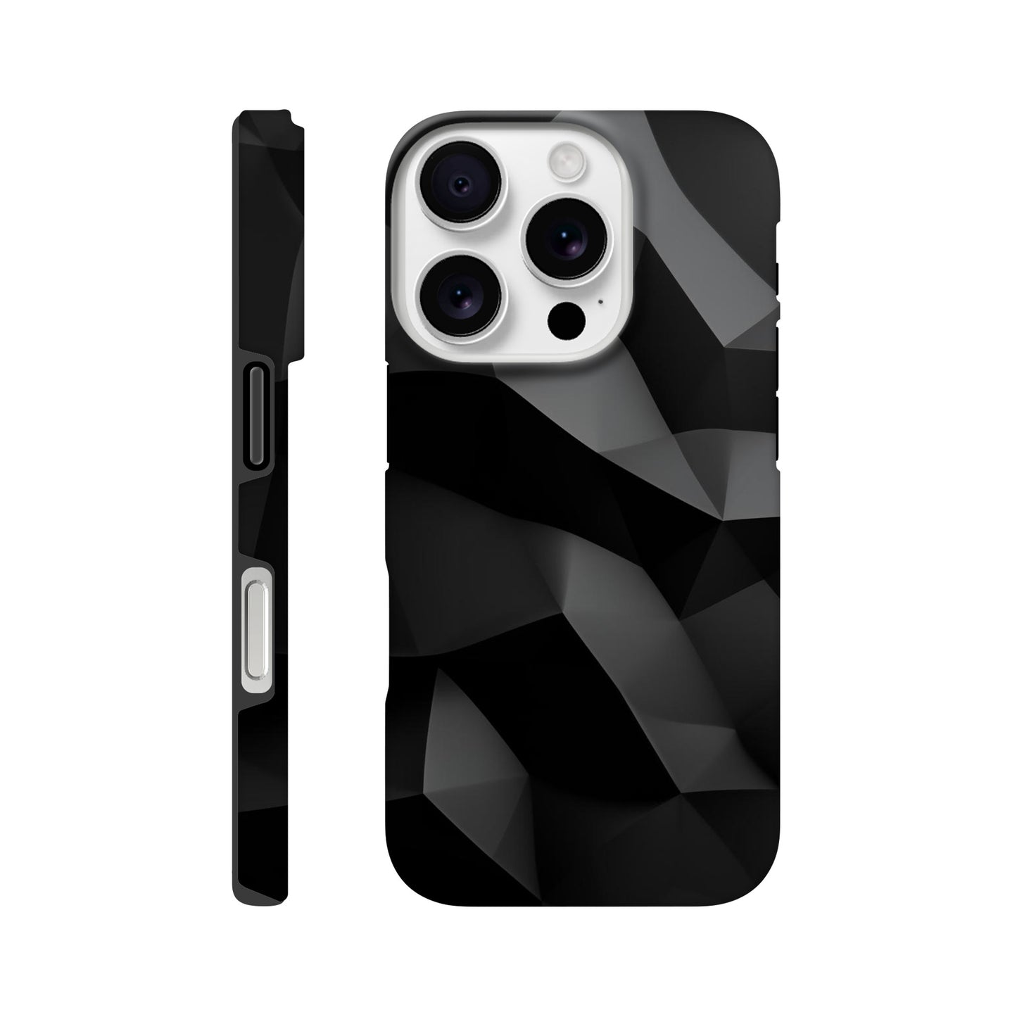 MYSTBIT ART | Folded Darkness iPhone Case-MYSTBIT ART