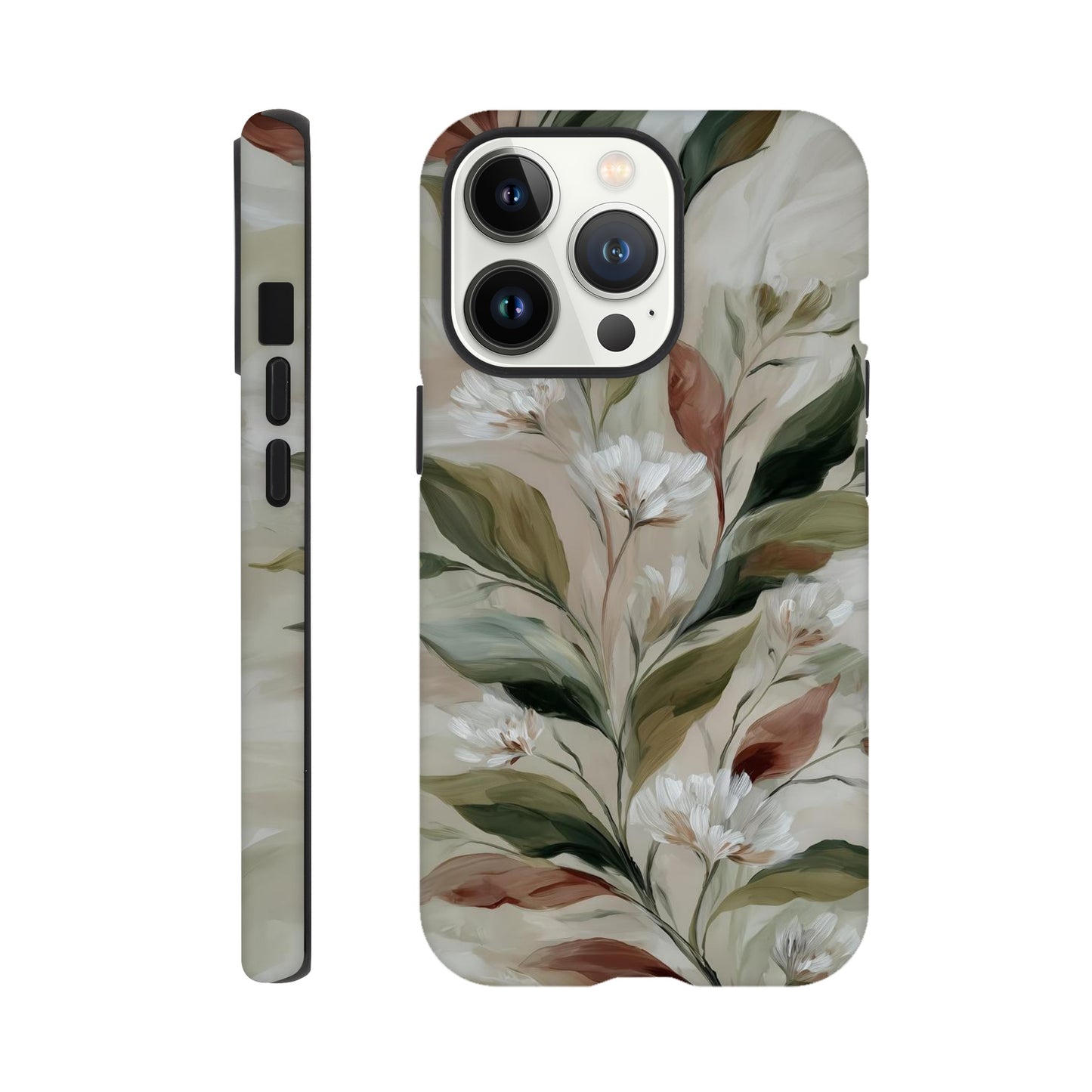 MYSTBIT ART | Gentle Flourish iPhone Case-MYSTBIT ART