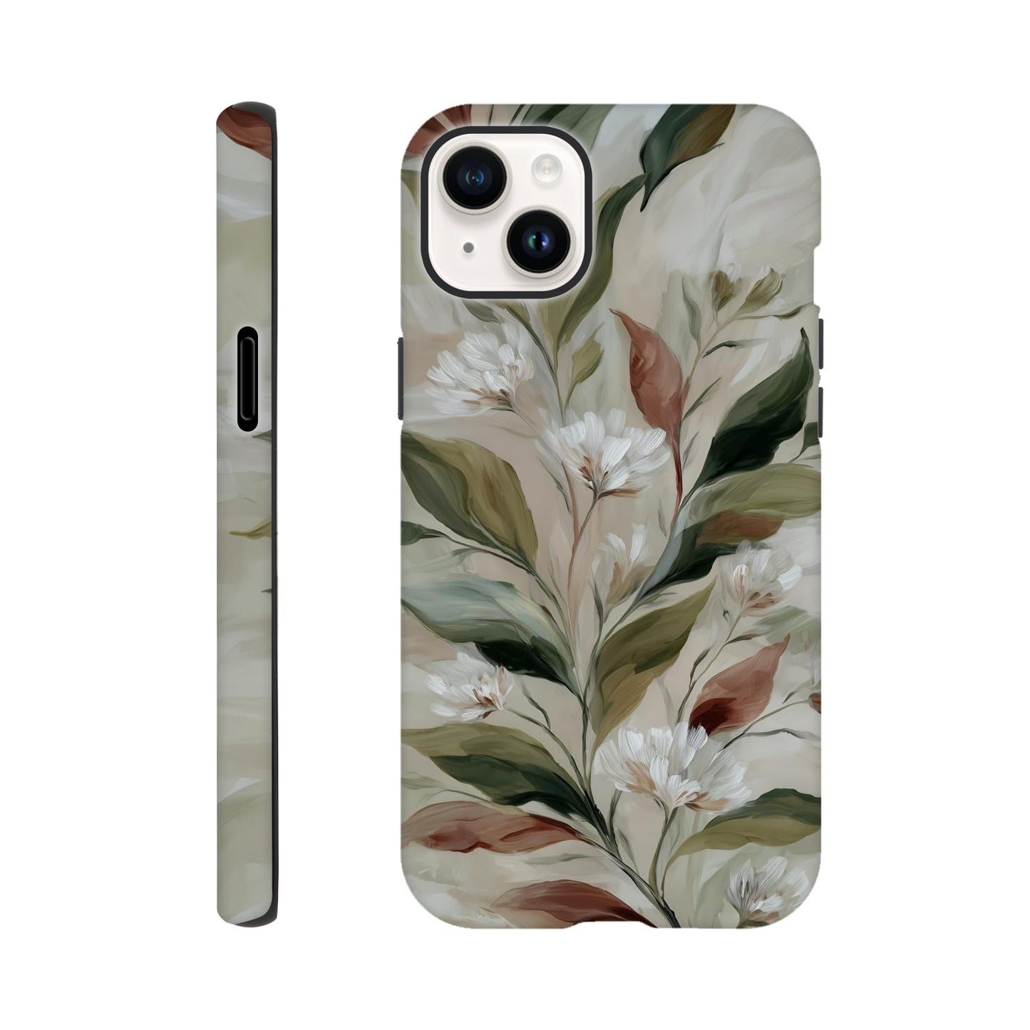 MYSTBIT ART | Gentle Flourish iPhone Case-MYSTBIT ART