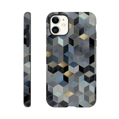 MYSTBIT ART | Geometric Glow iPhone Case-MYSTBIT ART