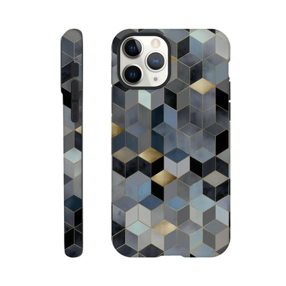 MYSTBIT ART | Geometric Glow iPhone Case-MYSTBIT ART