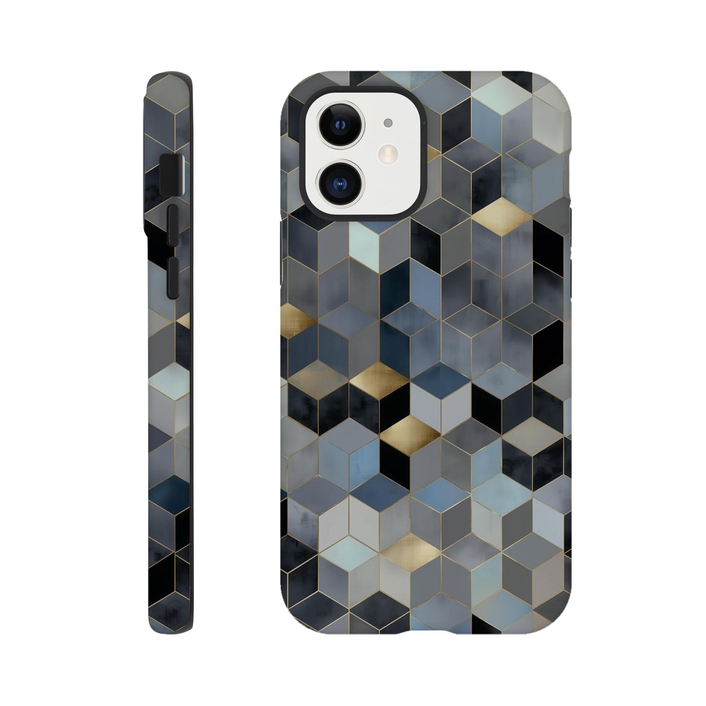 MYSTBIT ART | Geometric Glow iPhone Case-MYSTBIT ART