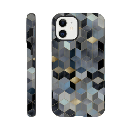 MYSTBIT ART | Geometric Glow iPhone Case-MYSTBIT ART