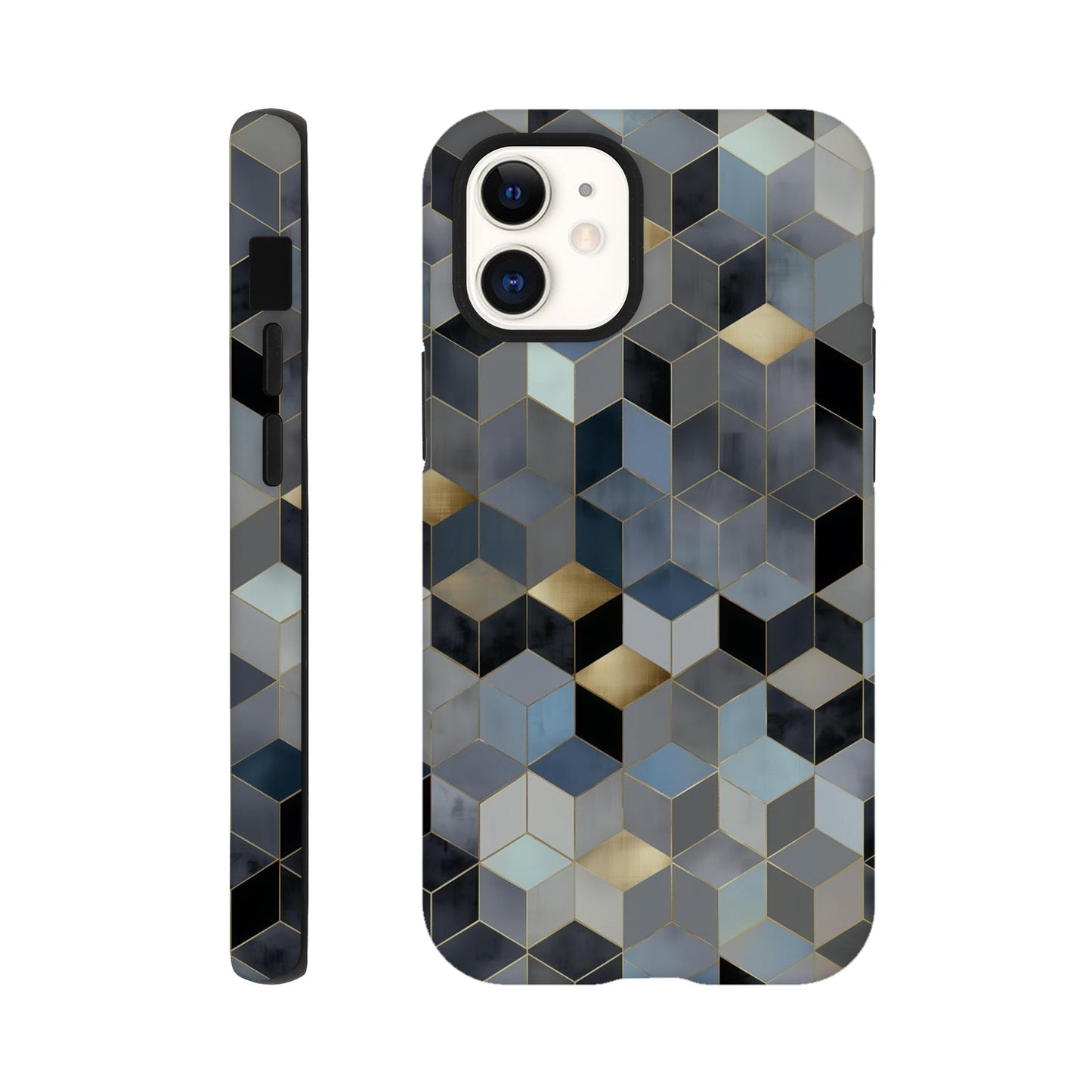 MYSTBIT ART | Geometric Glow iPhone Case-MYSTBIT ART