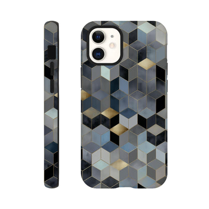 MYSTBIT ART | Geometric Glow iPhone Case-MYSTBIT ART