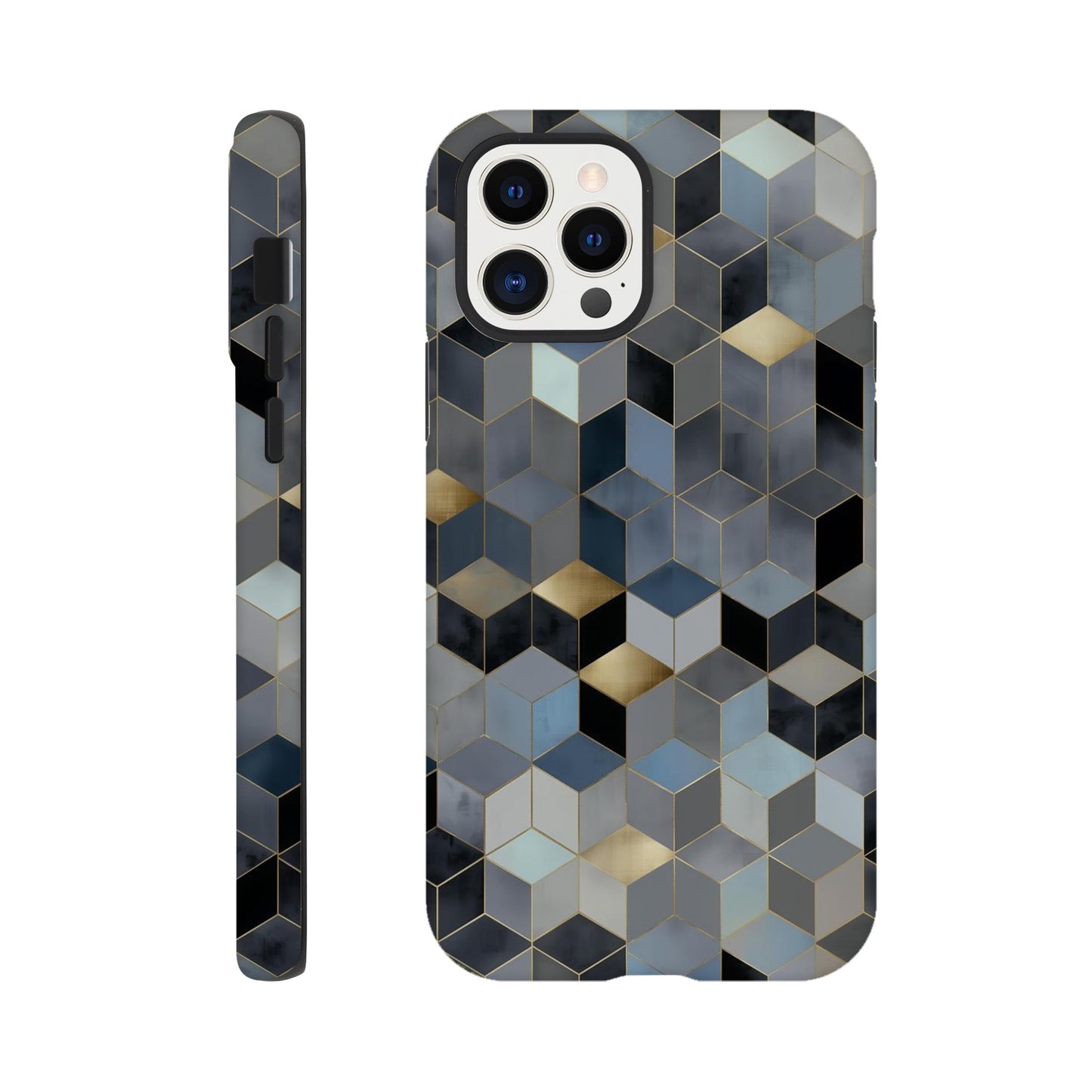 MYSTBIT ART | Geometric Glow iPhone Case-MYSTBIT ART
