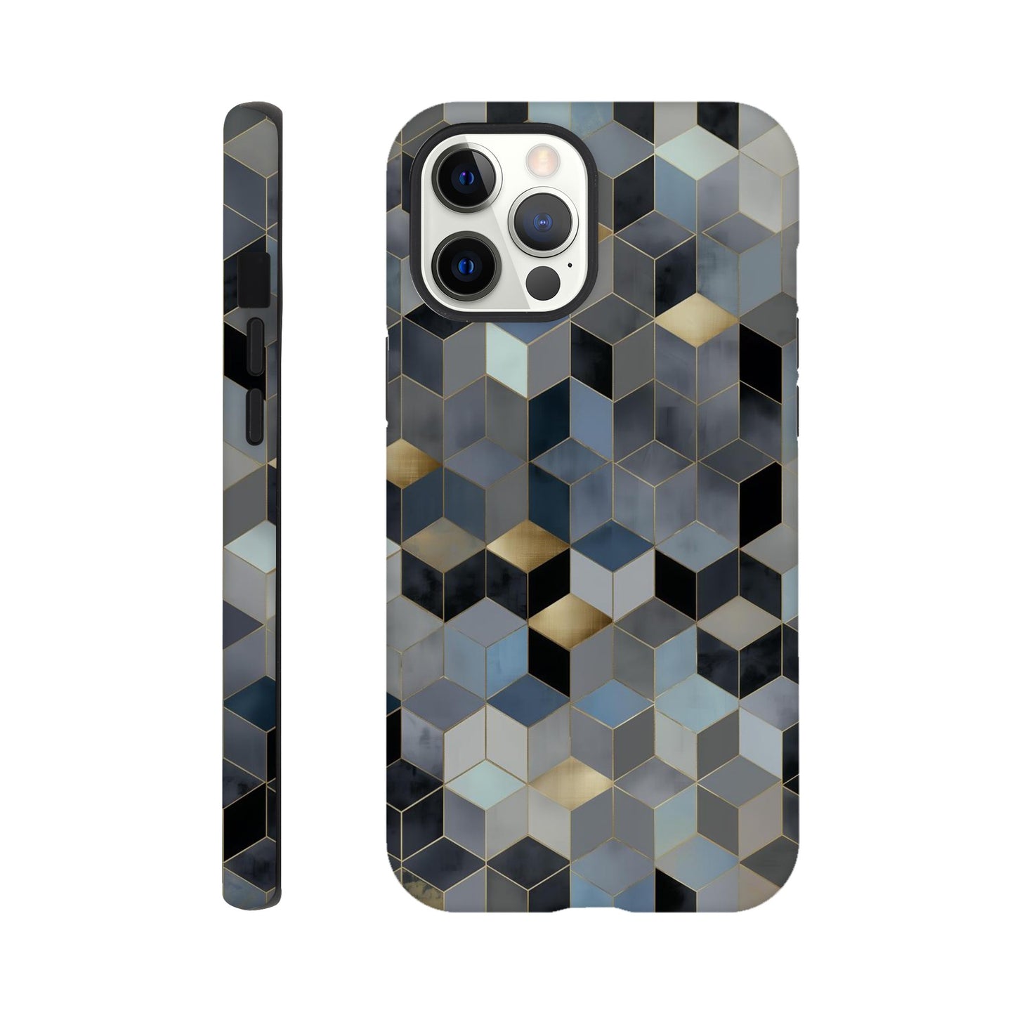 MYSTBIT ART | Geometric Glow iPhone Case-MYSTBIT ART