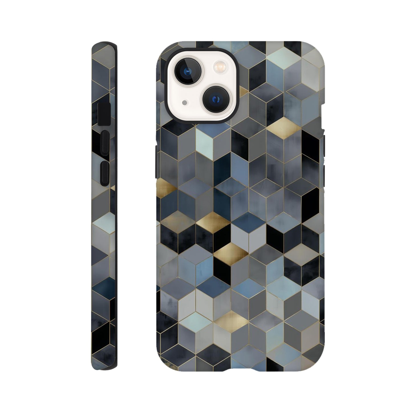 MYSTBIT ART | Geometric Glow iPhone Case-MYSTBIT ART
