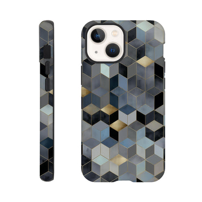 MYSTBIT ART | Geometric Glow iPhone Case-MYSTBIT ART