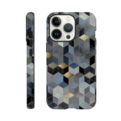 MYSTBIT ART | Geometric Glow iPhone Case-MYSTBIT ART