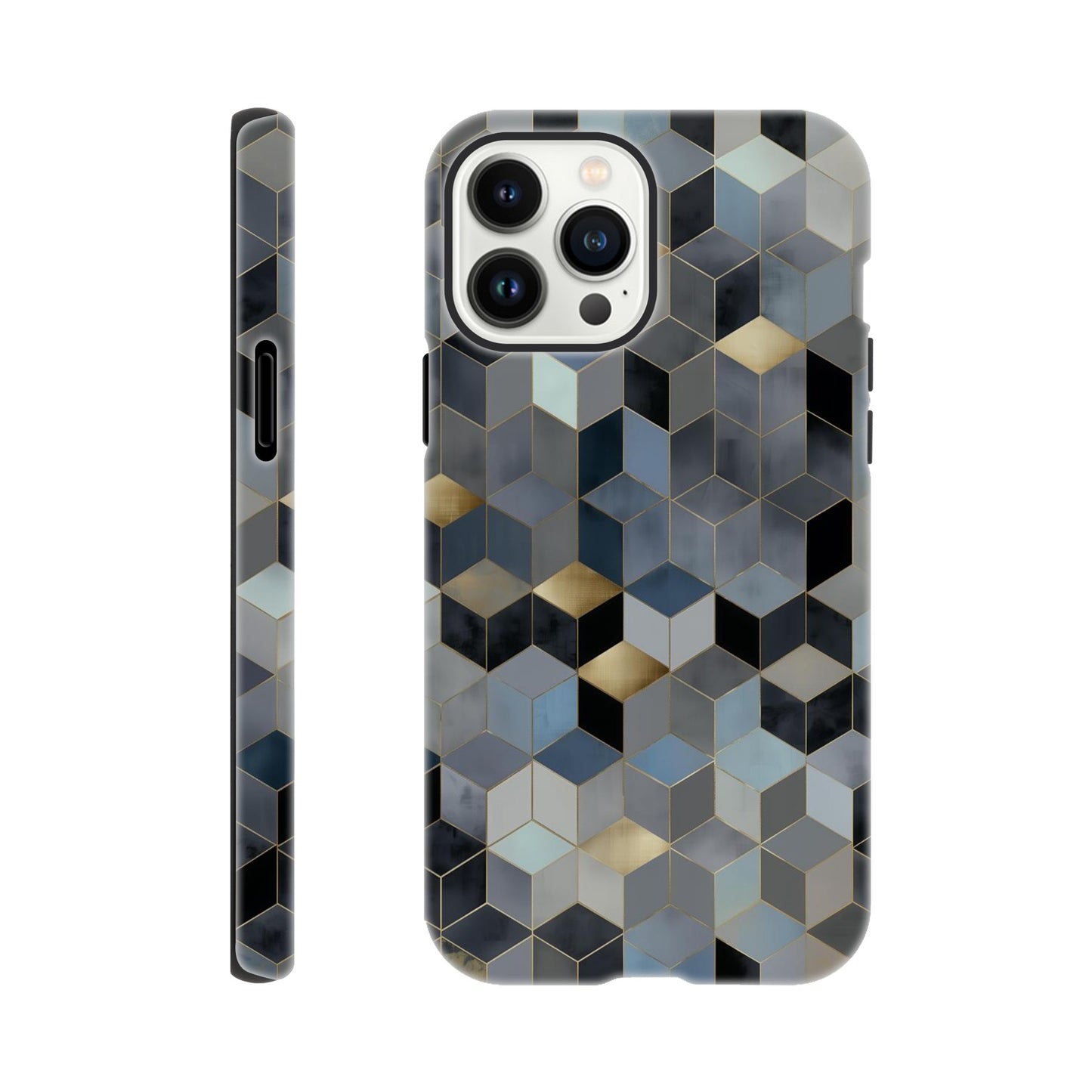 MYSTBIT ART | Geometric Glow iPhone Case-MYSTBIT ART