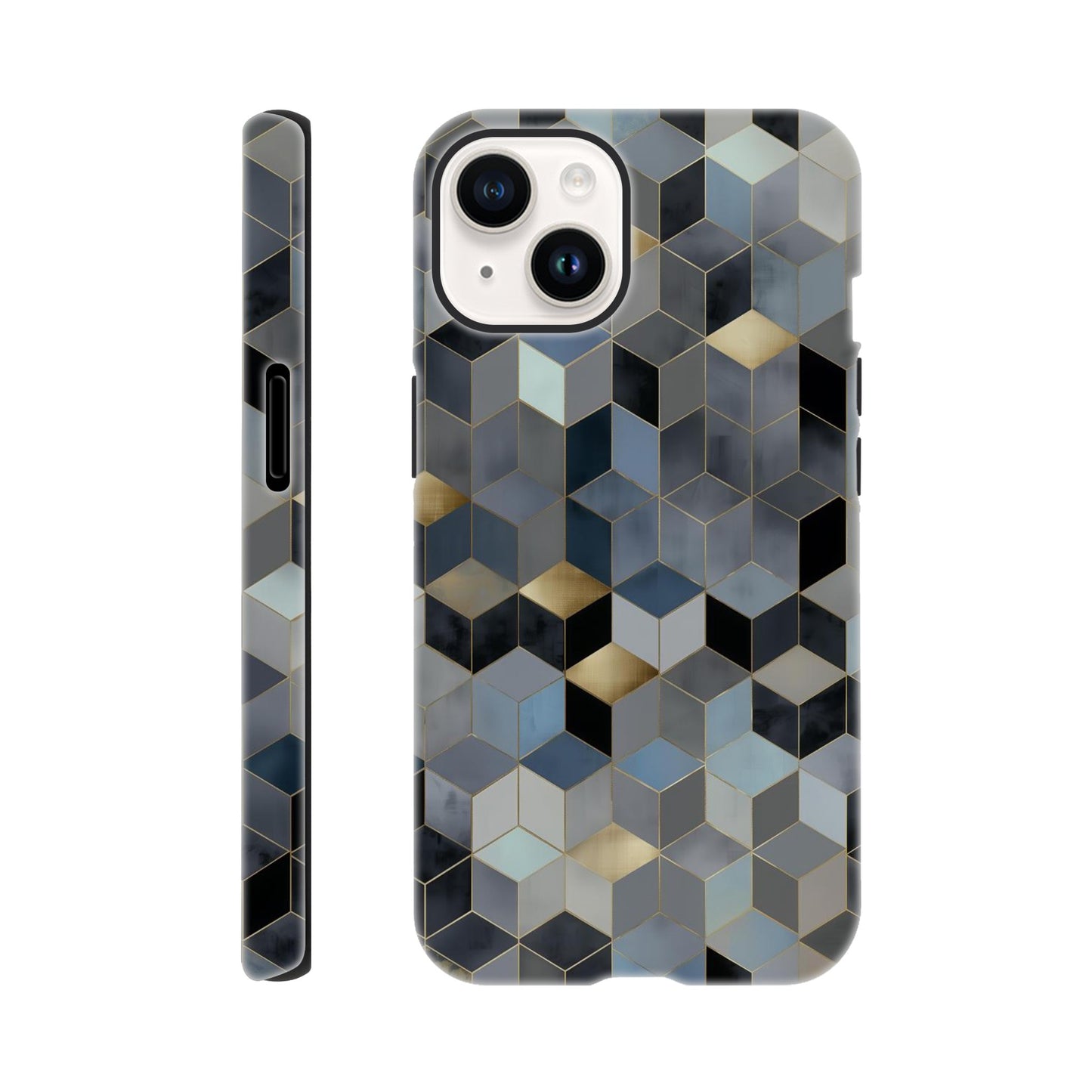 MYSTBIT ART | Geometric Glow iPhone Case-MYSTBIT ART