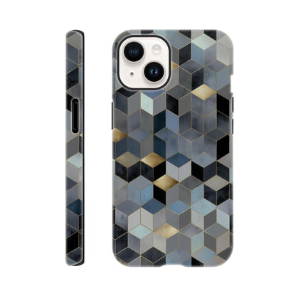 MYSTBIT ART | Geometric Glow iPhone Case-MYSTBIT ART