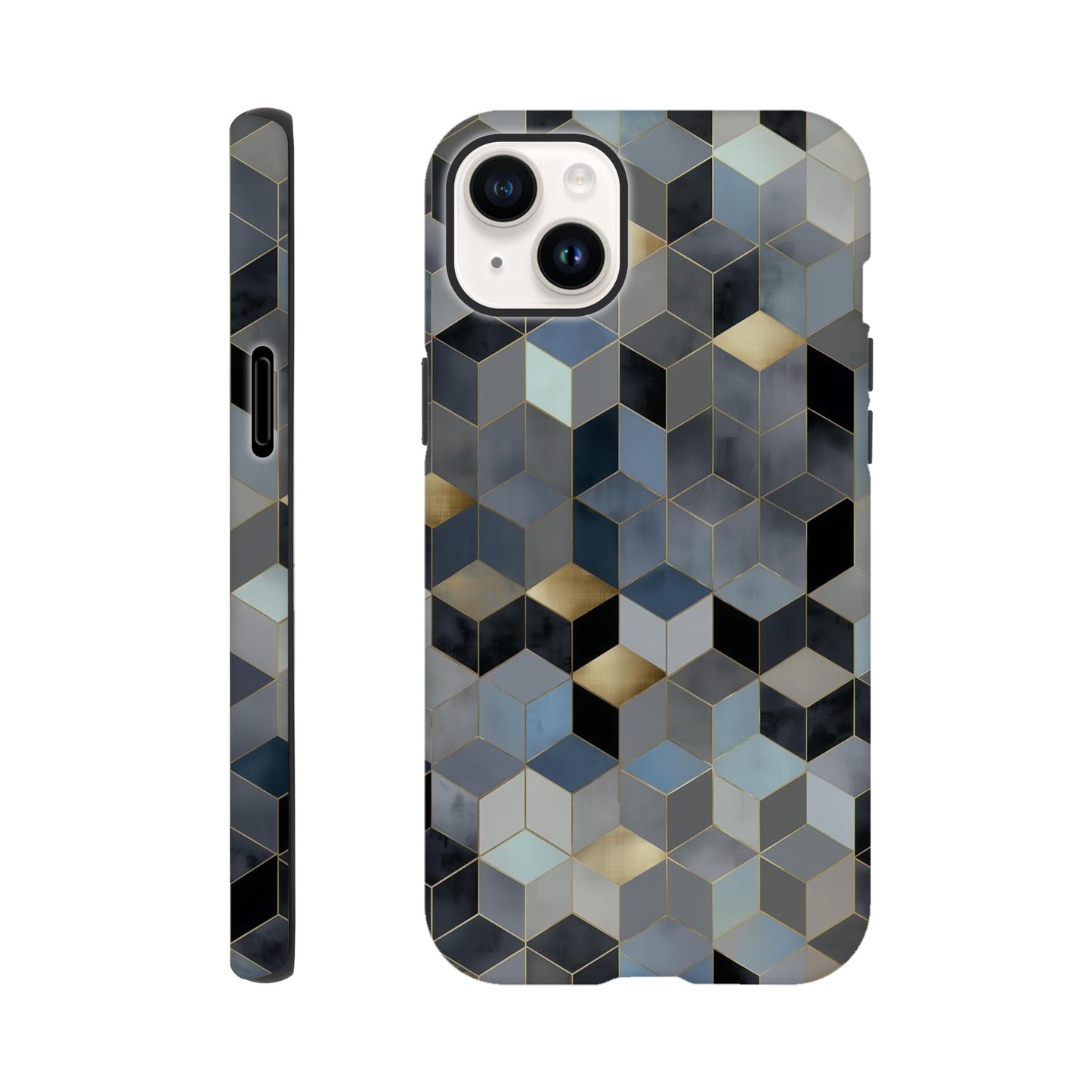 MYSTBIT ART | Geometric Glow iPhone Case-MYSTBIT ART