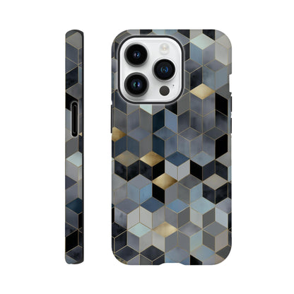 MYSTBIT ART | Geometric Glow iPhone Case-MYSTBIT ART