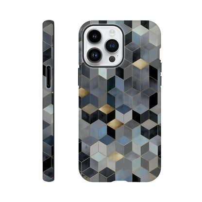 MYSTBIT ART | Geometric Glow iPhone Case-MYSTBIT ART