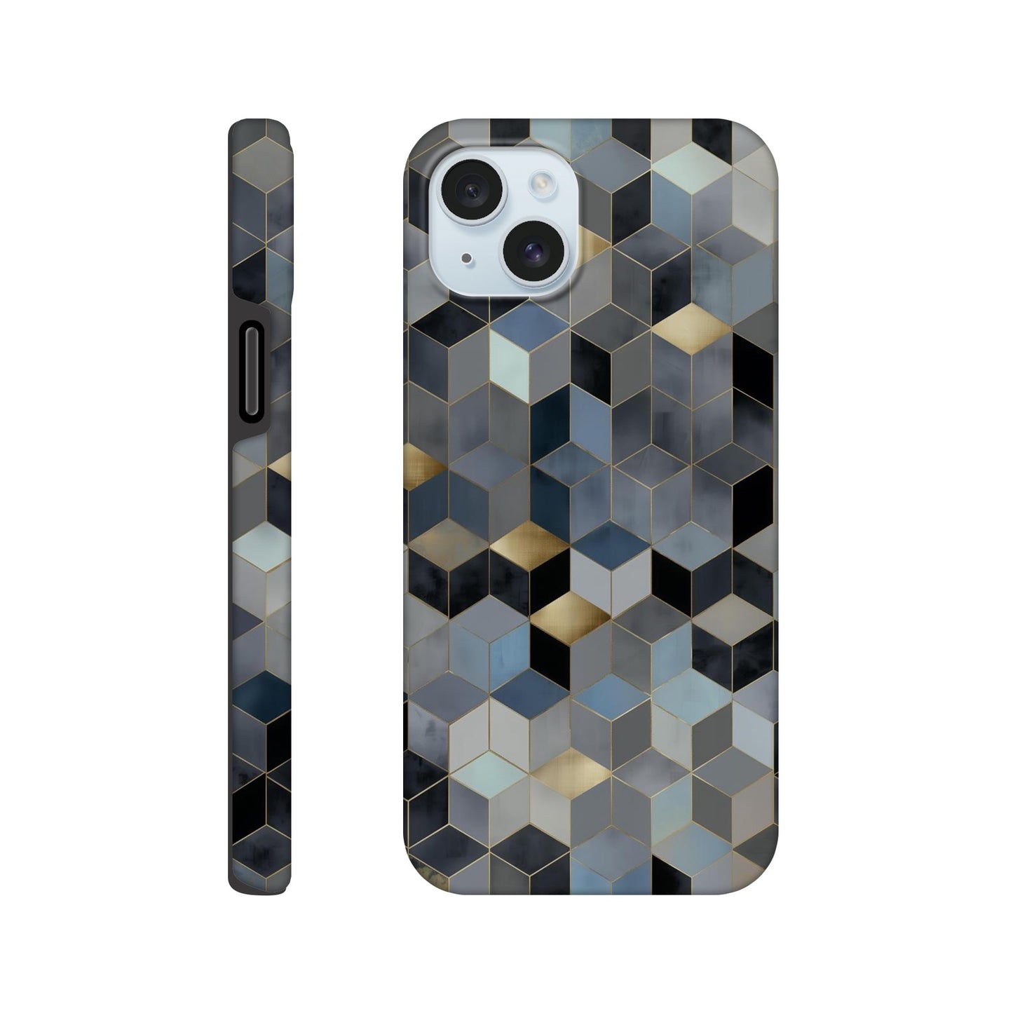 MYSTBIT ART | Geometric Glow iPhone Case-MYSTBIT ART